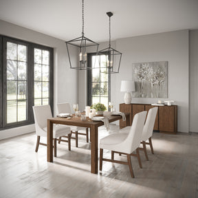 Carsons Oak Wheat 72 Rect Dining Table with 4 Dining Chair - Ornate Home