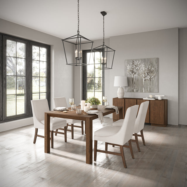 Carsons Oak Wheat 72 Rect Dining Table with 4 Dining Chair - Ornate Home