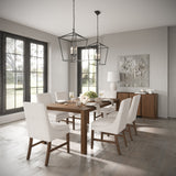 Carsons Oak Wheat 72 Rect Dining Table with 6 Dining Chair - Ornate Home