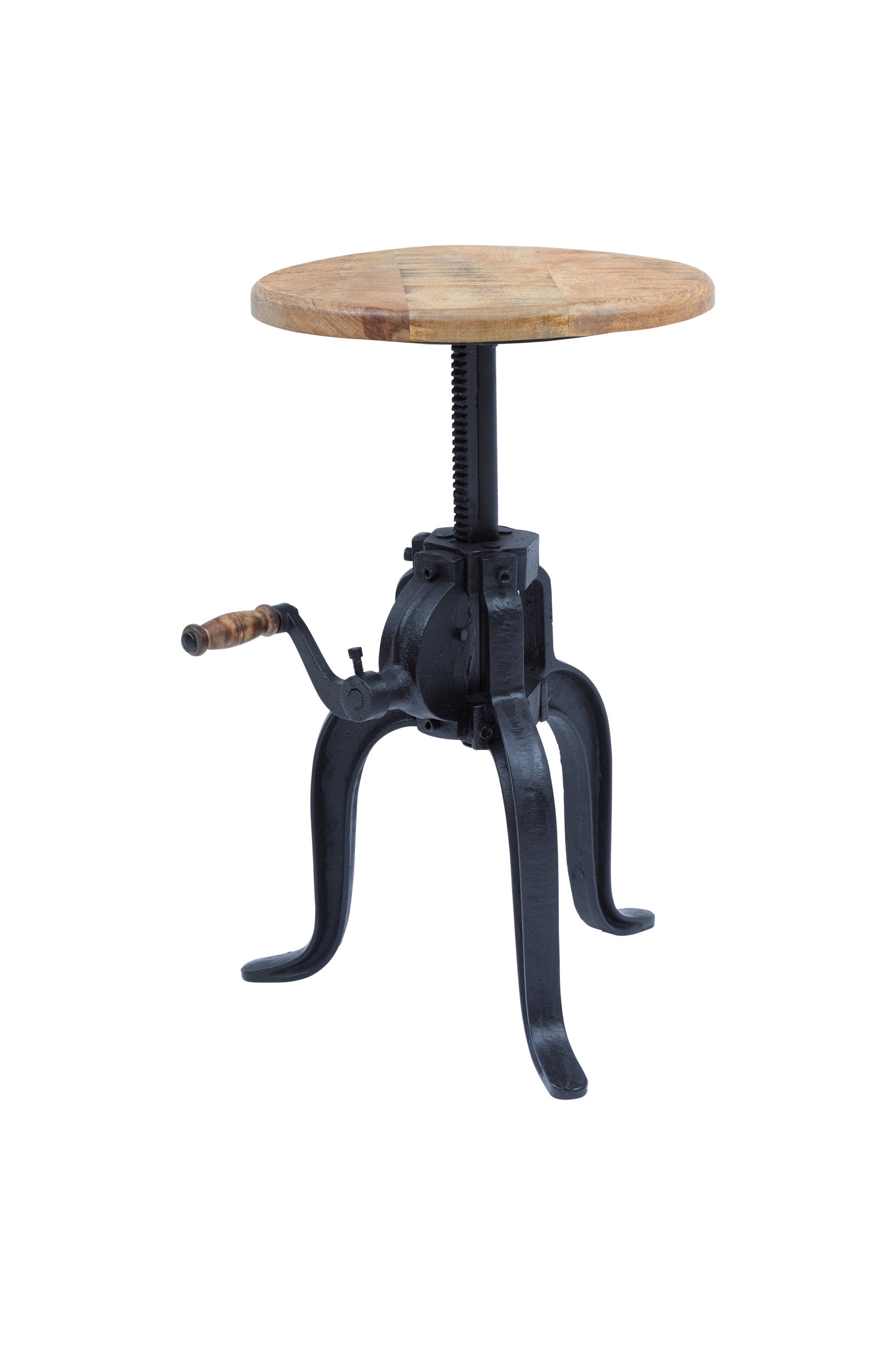 Carter Black/Natural Crank Table - Ornate Home