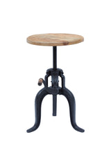 Carter Black/Natural Crank Table - Ornate Home