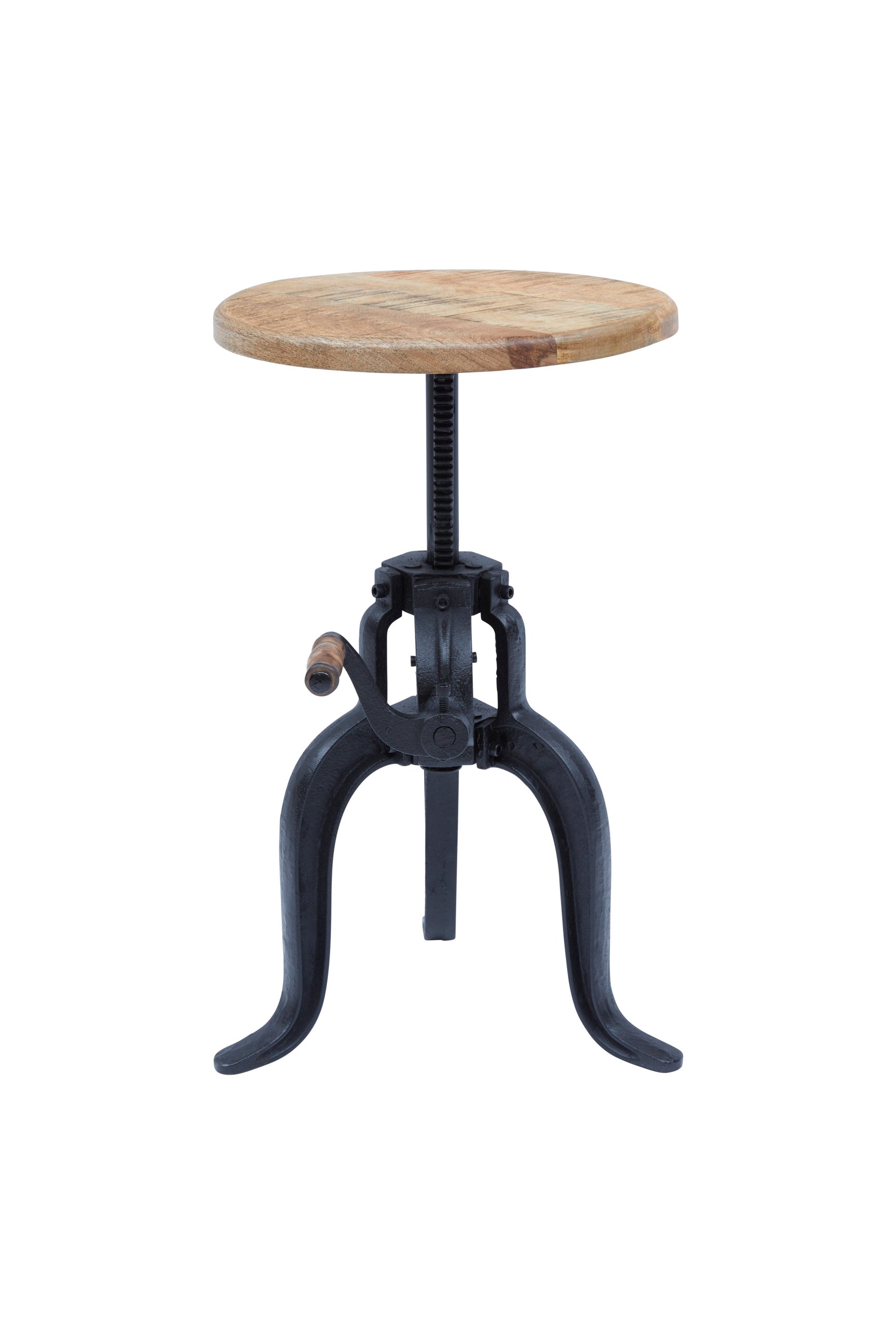Carter Black/Natural Crank Table - Ornate Home