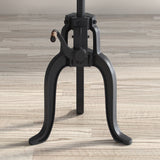 Carter Black/Natural Crank Table - Ornate Home