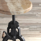 Carter Black/Natural Crank Table - Ornate Home
