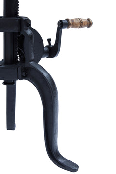 Carter Black/Natural Crank Table - Ornate Home