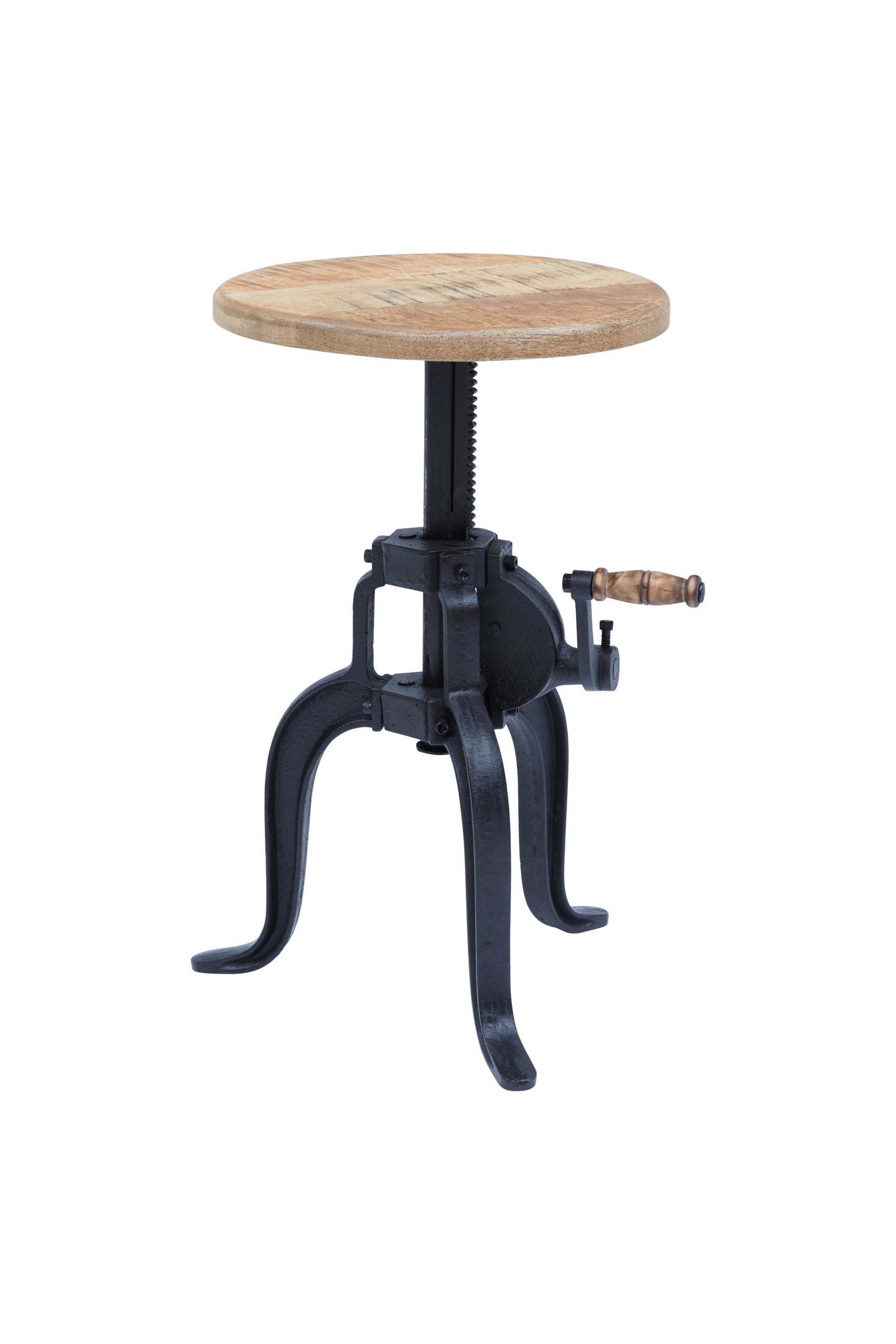 Carter Black/Natural Crank Table - Ornate Home