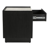 Carter Black Nightstand - Ornate Home