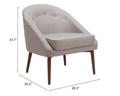 Carter Gray Accent Chair - Ornate Home