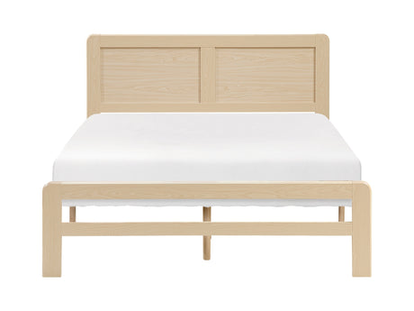 Carter Natural Queen Platform Bed - Ornate Home