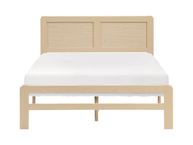 Carter Natural Queen Platform Bed - Ornate Home