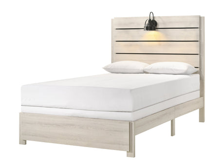 Carter White Full Platform Bed - Ornate Home