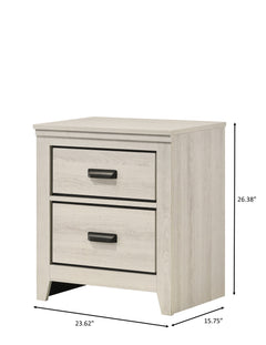 Carter White Platform Bedroom Set - Ornate Home