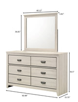 Carter White Platform Youth Bedroom Set - Ornate Home