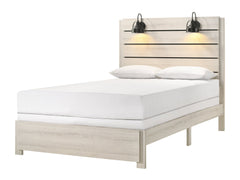 Carter White Queen Platform Bed - Ornate Home