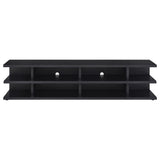 Cartmill Black 78-inch 2-tier TV Stand Media Console - Ornate Home