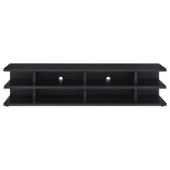 Cartmill Black 78-inch 2-tier TV Stand Media Console - Ornate Home