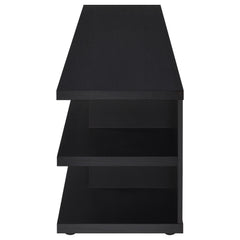 Cartmill Black 78-inch 2-tier TV Stand Media Console - Ornate Home
