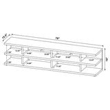 Cartmill Mango 78-inch 2-tier TV Stand Media Console - Ornate Home