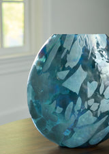Cartshaw Iridescent Teal Vase - Ornate Home
