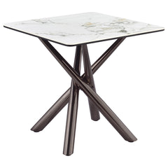 Carvell Mirage White 2-piece Square Coffee and End Table Set - Ornate Home