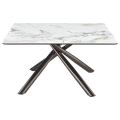 Carvell Mirage White 2-piece Square Coffee and End Table Set - Ornate Home