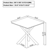 Carvell Mirage White 3-piece Square Coffee and End Table Set - Ornate Home