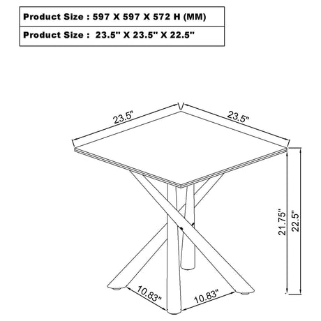 Carvell Mirage White 3-piece Square Coffee and End Table Set - Ornate Home