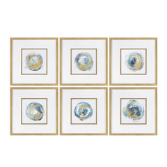 Carver Blue/Gold Print - Ornate Home