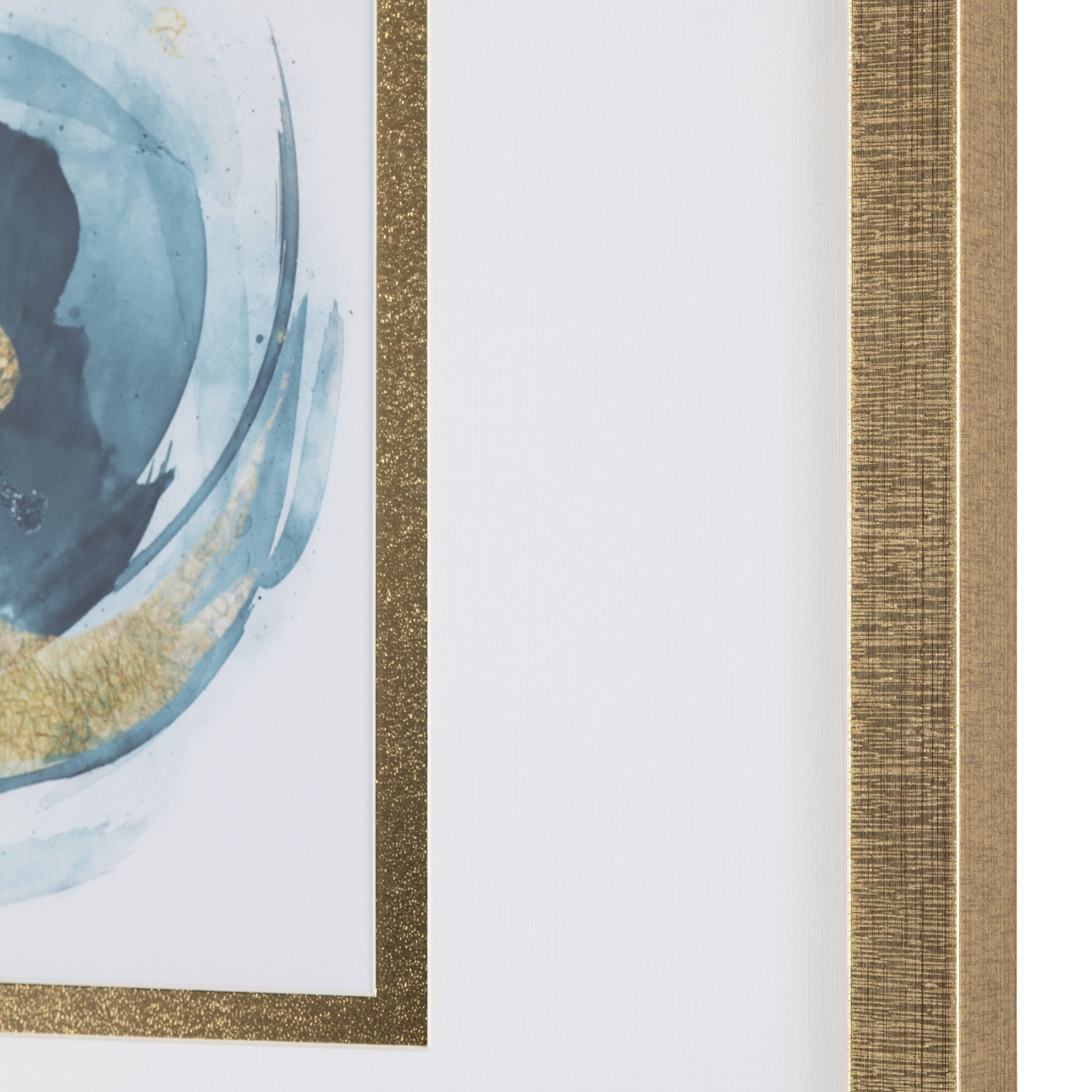 Carver Blue/Gold Print