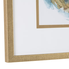 Carver Blue/Gold Print - Ornate Home