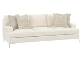 Carver White/Cream Fabric Sofa - Ornate Home