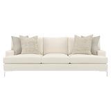 Carver White/Cream Fabric Sofa - Ornate Home