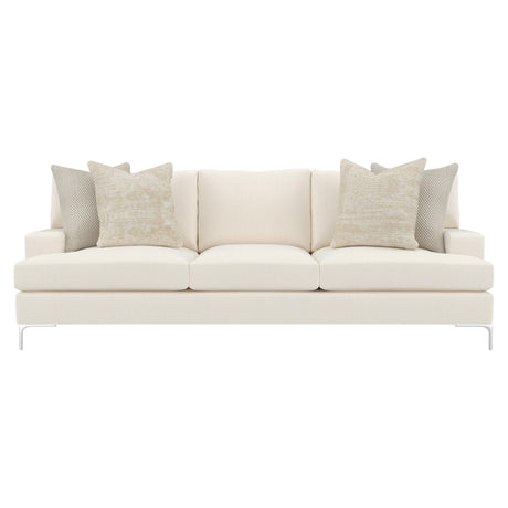 Carver White/Cream Fabric Sofa - Ornate Home