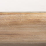 Carver Whitewash Oblong Wood Footed Trays (Set of 2) - Ornate Home