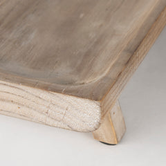 Carver Whitewash Rectangular Wood Trays (Set of 2) - Ornate Home