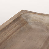 Carver Whitewash Rectangular Wood Trays (Set of 2) - Ornate Home