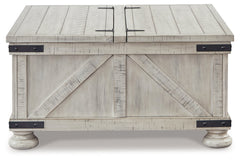 Carynhurst Whitewash Coffee Table - Ornate Home