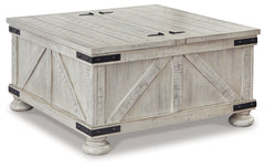 Carynhurst Whitewash Coffee Table - Ornate Home