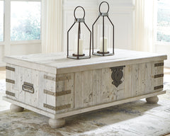 Carynhurst White Wash Gray Coffee Table and 2 End Tables - Ornate Home