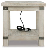 Carynhurst White Wash Gray End Table - Ornate Home