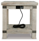 Carynhurst White Wash Gray End Table - Ornate Home