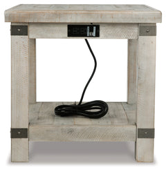 Carynhurst White Wash Gray End Table - Ornate Home