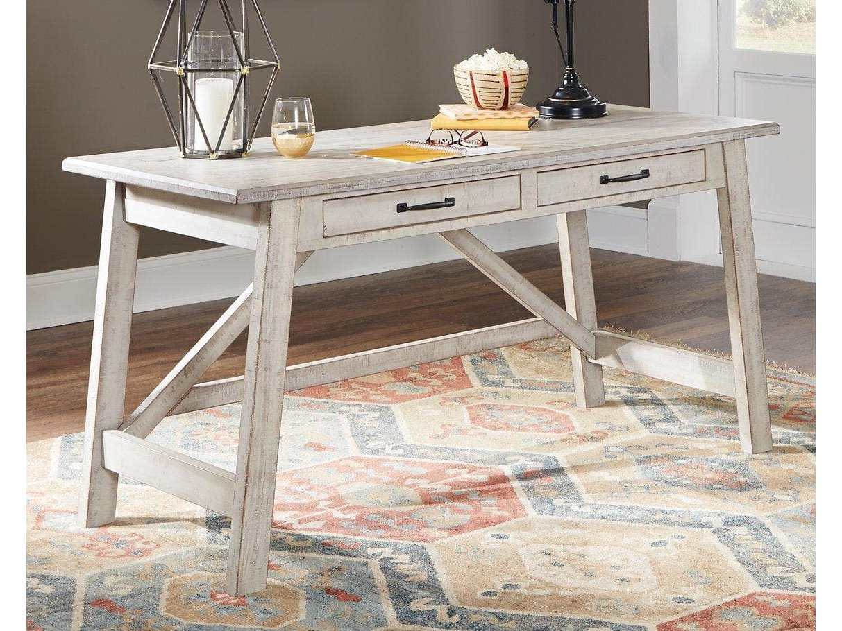 Carynhurst Whitewash 60" Home Office Desk (Online Special Price) - Ornate Home