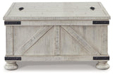 Carynhurst Whitewash Coffee Table - Ornate Home