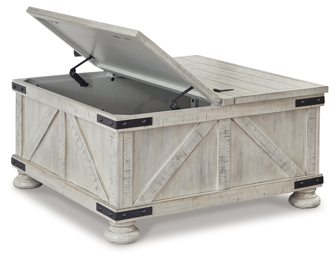 Carynhurst Whitewash Coffee Table - Ornate Home