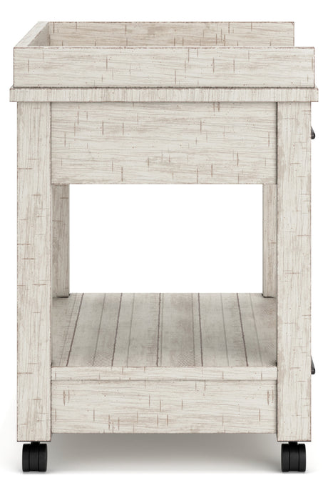 Carynhurst Whitewash Printer Stand - Ornate Home