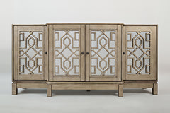 Casa Bella Vintage Silver 70 Mirrored Console - Ornate Home