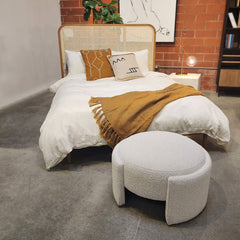 Casa Off White Ottoman - Ornate Home