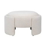 Casa Off White Ottoman - Ornate Home