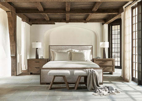 Casa Paros Playa/White/Cream Panel King Bed - Ornate Home
